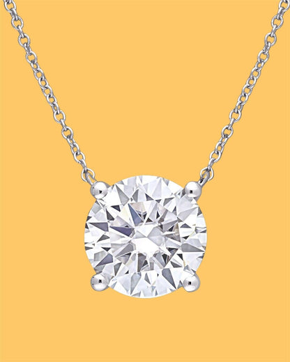 Solitaire Diamond Pendant Necklace