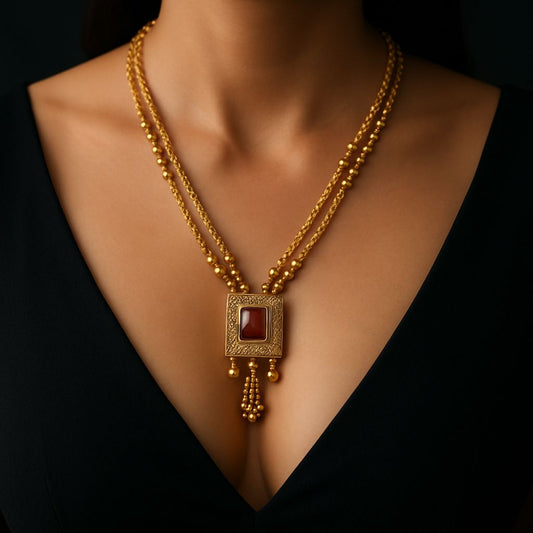 Allure Bejeweled Gold-Plated Necklace with Cubic